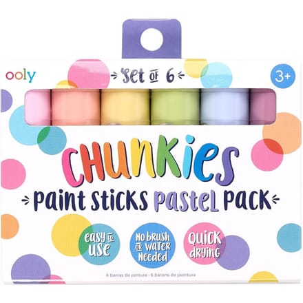 OOLY chunkies paint sticks verfstiften pastel 6 stks 3 jr+