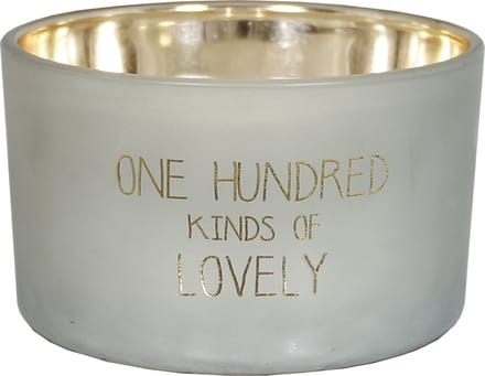 Sojakaars Glas Medium Woodwick 'You Are Gold'