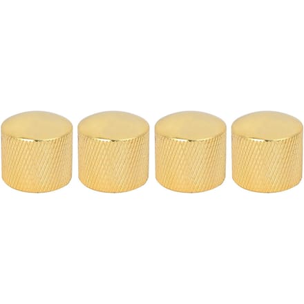 4 Stuks Duurzame Koepelknop Volume Toonregeling Vervangingsonderdelen voor Elektrische Gitaar Bas(Goud) beige