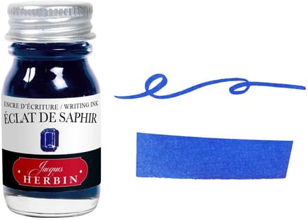 Jacques Herbin Vulpen Inkt - Éclat de saphir - Blauw- 10 ml