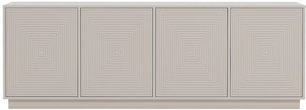 Vente-unique Dressoir met 4 deuren van MDF - Beige - MEZULIA