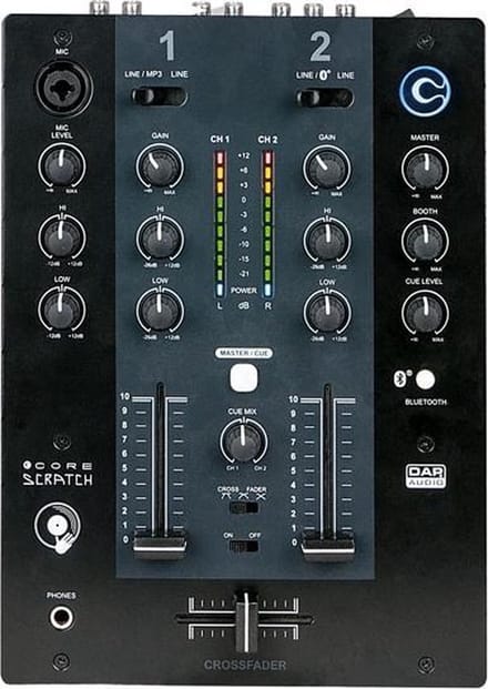 DAP CORE Scratch 2-kanaals DJ-mixer