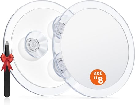 Vergrootglas Spiegel - Make-up Hulpmiddel - Precisie Werk - 30x Vergroting - 20 cm Diameter - Zwart