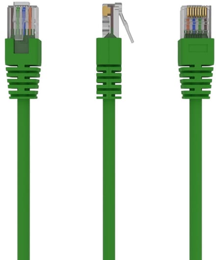 UTP Cat5E patchkabel, 3 m, groen