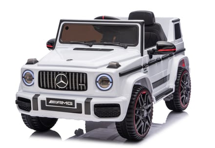 Mercedes G63 AMG Cabrio 12V Kinderauto Wit