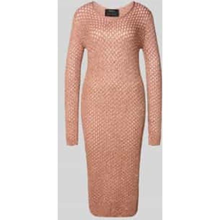 midi-jurk met wol