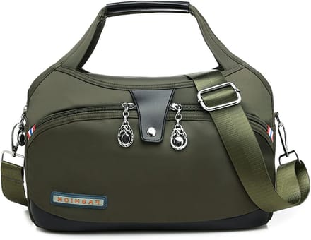 Schoudertas Dames - Handtas Nylon - Dagelijks Gebruik - Veel Compartimenten - 29 x 19 cm - Zwart