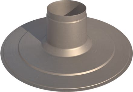 Burgerhout plakplaat aluminium 133mm