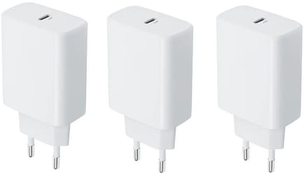 3 stuks OneOne 20W snellader. Witte oplader USB C. PD en Quick Charge lader adapter past op Apple iPhone 13 Mini, iPhone 13 Pro, iPhone 13 Pro Max, iPhone 14, iPhone 14 Plus, iPhone 14 Pro, iPhone 14 Pro Max