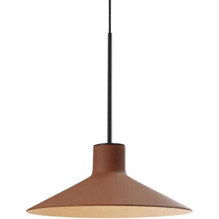 Bover LED hanglamp Platet, zwart/terracotta