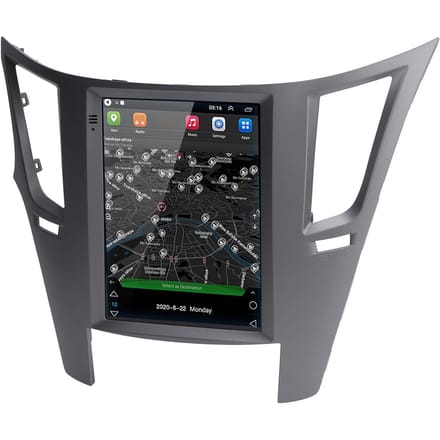 Écran Vertical Multimédia de Navigation pour Voiture 9,7 pouces pour Android Remplacement pour Outback Legacy 2009‑2014 gray