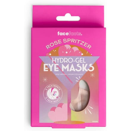 Face Facts Hydro-Gel Eye Masks Rose Spritzer 4 paar