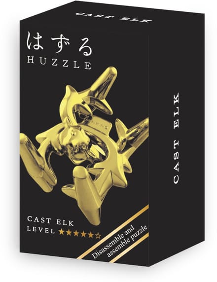 IQ-puzzel - Elk - Mini - Metaal - Niveau 5
