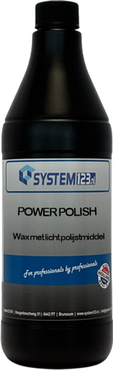 System123 Power Polish - autoreiniger met Carnauba wax - 750 ML