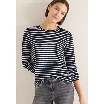 Gestreept shirt met lange mouwen
