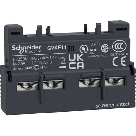 Schneider Electric GVAE11 GVAE11 Hulpschakelaar 1x NO, 1x NC 1 stuk(s) Box