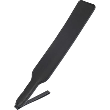 Mooie basic paddle Van 40 cm gemaakt Van glad dubbel leder - Zwart