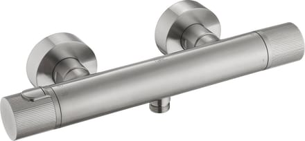 Ben engraved Line Thermostatische Douchekraan - 15 cm - RVS-look - Thermostaatkraan