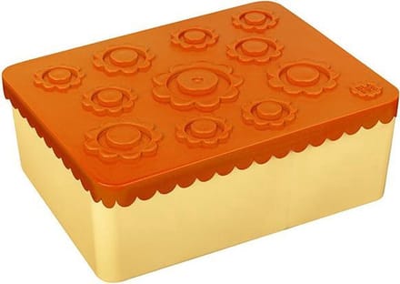 Blafre Lunchtrommel Bloemen - Geel/Oranje