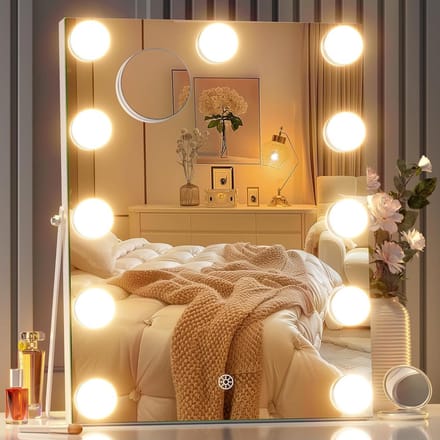 Hollywood Make-up Spiegel met Verlichting, Touch Control en 10x Vergroting
