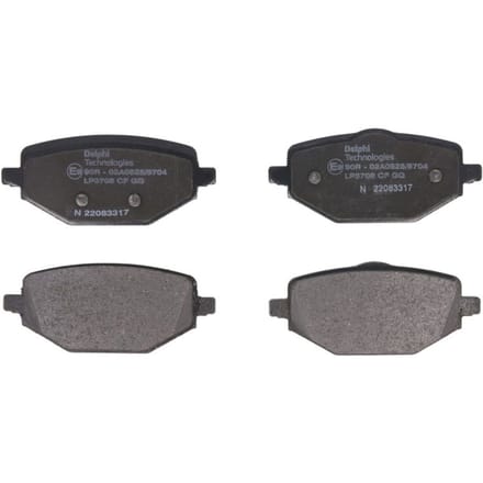 Remblokset DELPHI LP3708, achter