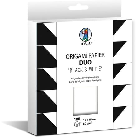 Origami papier "Duo" - Black & White