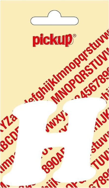 Pickup plakletter CooperBlack 60 mm - wit H