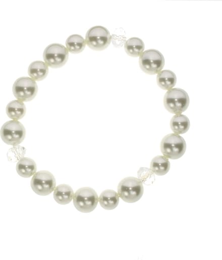 Behave - parelarmband wit glasparel - elegant detail bij elke outfit