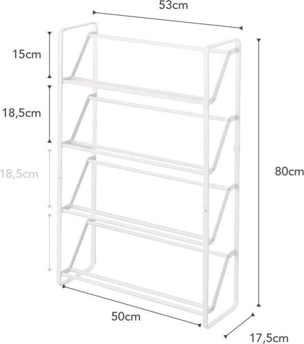 Yamazaki Schoenenrek - 4 niveaus - Slim - Wit