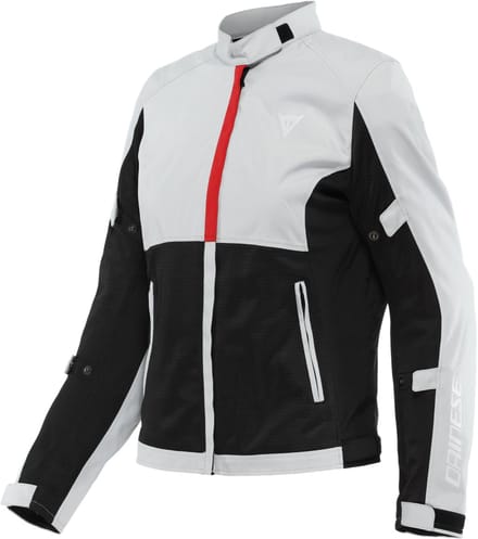 Dainese Risoluta Air Tex Jas Dames Glacier Grijs Lava Rood - Maat 50 - Jas
