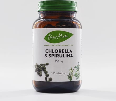 Chlorella & Spirulina - 250mg - 350 tabletjes