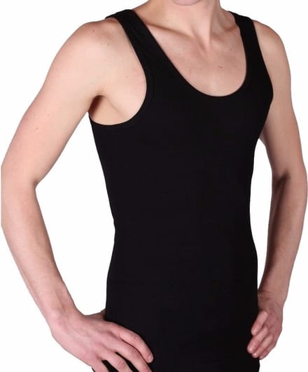 Beeren Hemd - zwart - 100% katoen - heren - singlet - ondergoed M
