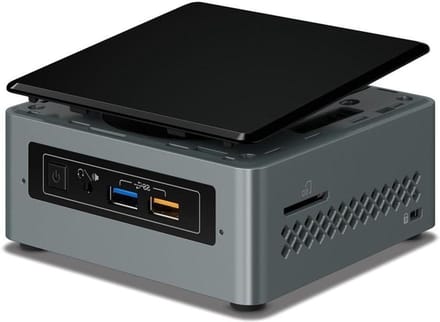 Mini PC - Compacte Computer - Home Entertainment - 4K Video Ondersteuning - Zilver Zwart - Zwart/Grijs