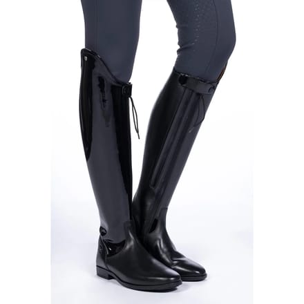 Leren rijlaarzen voor dames HKM Lynette Short/Standard Width