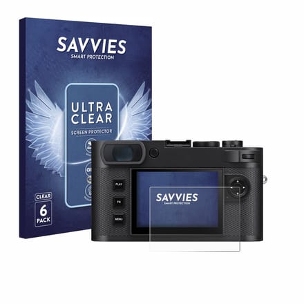 Savvies - Screenprotector voor Leica M EV1 - Folie Beschermfolie transparant 6 Stuks