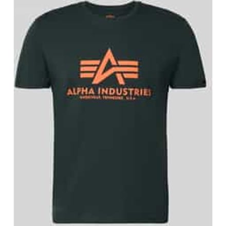 T-shirt met labeldetail model 'BASIC'