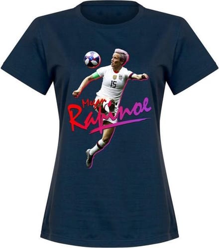 Megan Rapinoe Dames T-Shirt - Navy - S