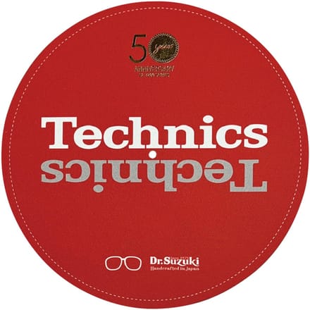 Dr. Suzuki X Technics 12" 50th Limited Edition, red - Slipmat voor platenspeler