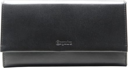 Esquire Portemonnee New Silk Ladies Wallet Black Zwart