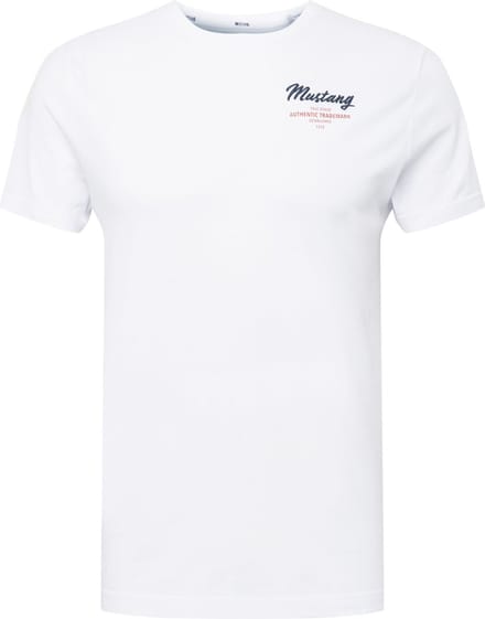 Mustang T-shirt Aron Embro wit - M
