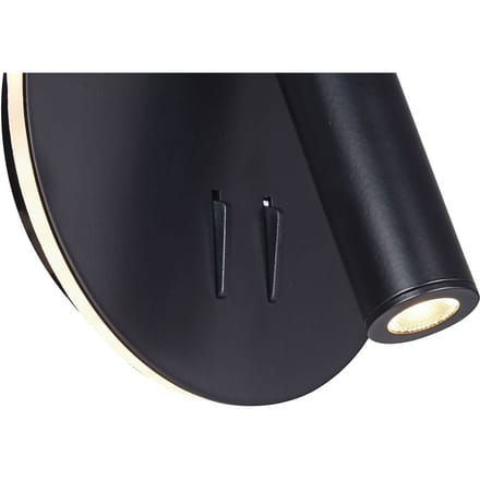 Maytoni los 176 LED wandlamp 3000K rond zwart