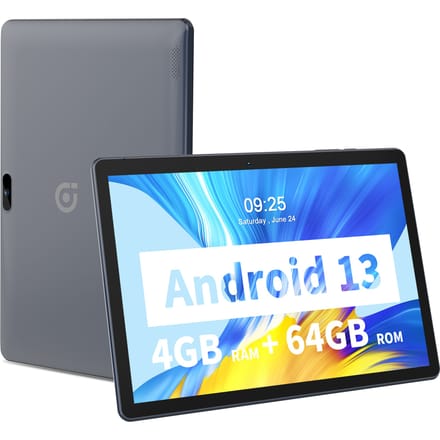 PRITOM 10,1 inch tablet-pc Android 13 64 GB Quad Core touchscreen WiFi met SIM-sleuf Ondersteuning 3G-telefoongesprek Without cacse