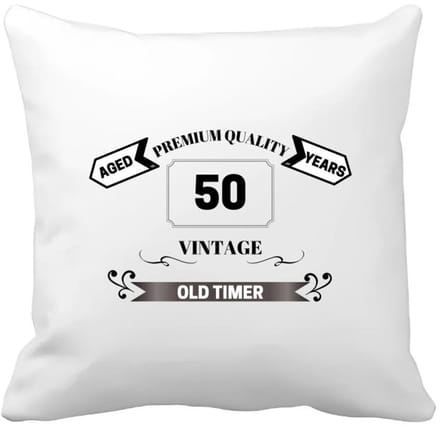 Akyol - oldtimer 50 jaar Kussen hoes - Verjaardag cadeau - papa - collega - grappige tekst - 40 bij 40 cm