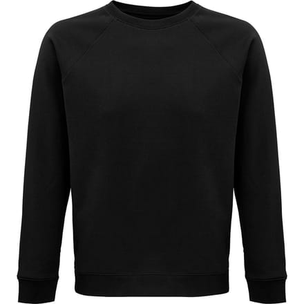 SOLS Unisex Adult Space Organic Raglan Sweatshirt (Zwart)
