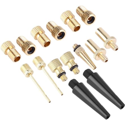 15 stuks fietsventieladapter voor SV AV DV-ventiel opblaasbare fietsen ballon beige