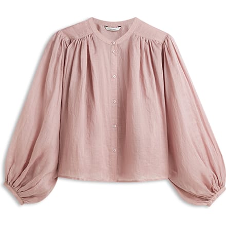 Summum Blouse Ramie Blouses Lichtroze 2s3508-12462