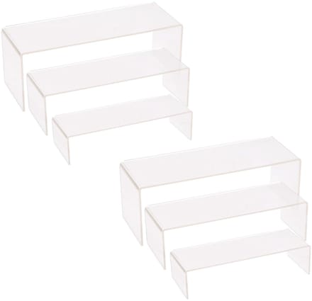 Dailygoods- Displayverhoger 6 stuks - Acryl - Doorzichtige
