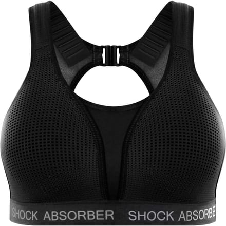 Shock Absorber - Maat 85D - Ultimate Run Bra Padded Sportbeha Dames - Zwart Silver