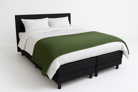 Slaaploods.nl Praag - Boxspring inclusief matras - 180x200 cm - Zwart