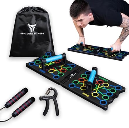 Multifunctioneel Push Up Board met Springtouw en Handgrepen - 32-in-1 Krachttraining en Cardiovasculaire Uitrusting